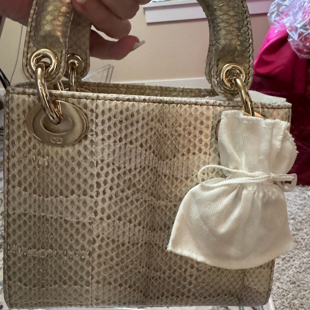 NEW 1/15 Python Mini Lady Dior Bag